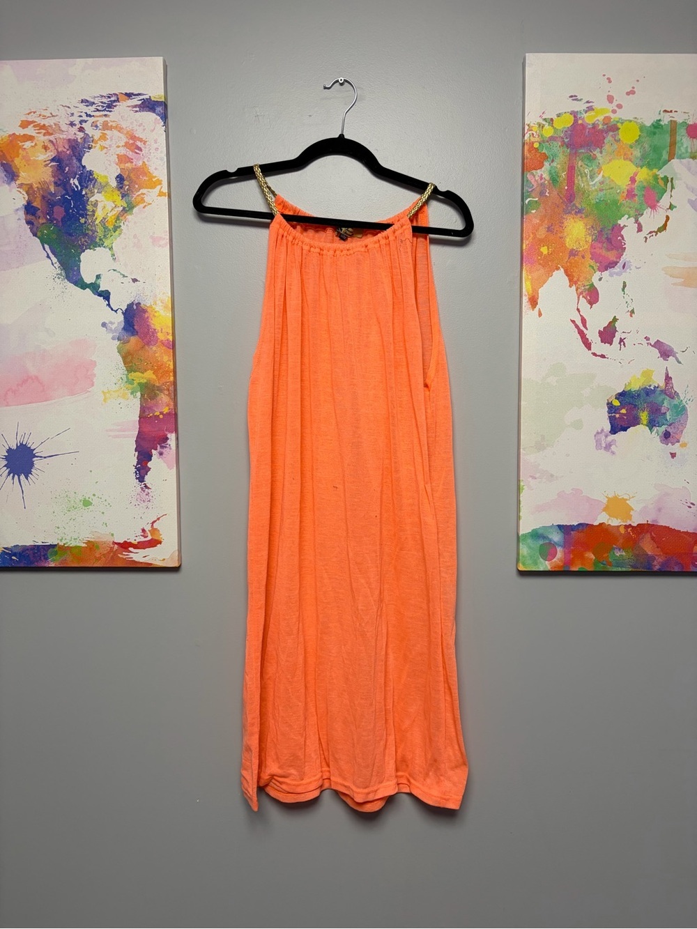 Vibrant Orange Swim Coverup for Effortless Beach Style